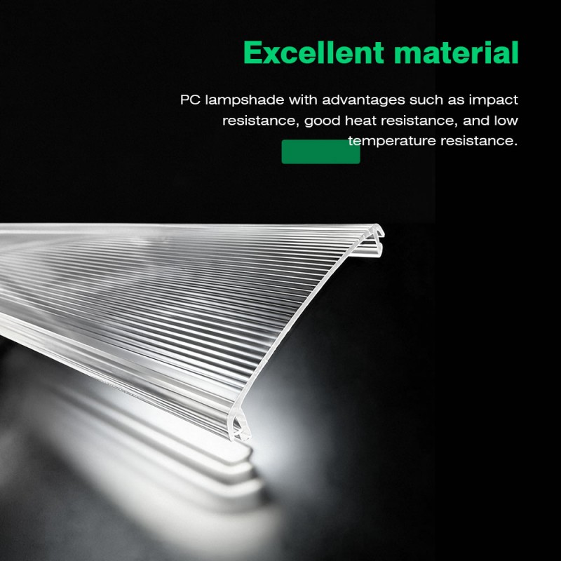 Polykarbonat transparent ekstrudert lampeskjerm